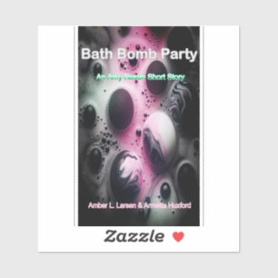 Badebomben-Party-Cover-Aufkleber Aufkleber