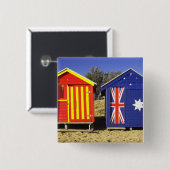 Badeboxen, Middle Brighton Beach, Port 2 Button (Vorne & Hinten)