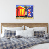 Badeboxen, Middle Brighton Beach, Port 2 Leinwanddruck (Insitu (Schlafzimmer))