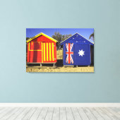 Badeboxen, Middle Brighton Beach, Port 2 Leinwanddruck (Insitu (Holzboden))