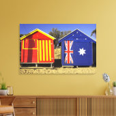 Badeboxen, Middle Brighton Beach, Port 2 Leinwanddruck (Insitu (Wohnzimmer))