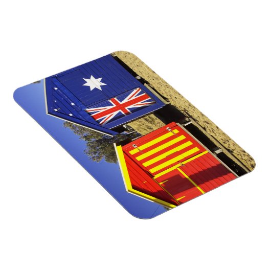 Badeboxen, Middle Brighton Beach, Port 2 Magnet (Rechte Seite)