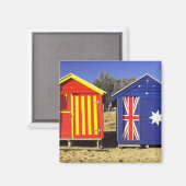 Badeboxen, Middle Brighton Beach, Port 2 Magnet (Vorderseite/Rückseite)