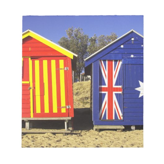 Badeboxen, Middle Brighton Beach, Port 2 Notizblock (Vorderseite)