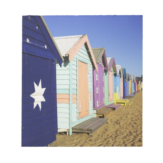 Badeboxen, Middle Brighton Beach, Port Notizblock (Vorderseite)