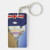 Badeboxen, Middle Brighton Beach, Port Schlüsselanhänger (Rückseite)