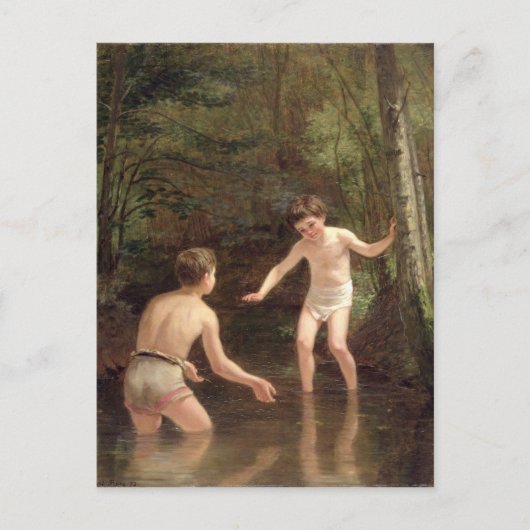 Badeboys, 1873 postkarte (Vorderseite)