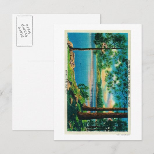 Badebucht am Arrowhad-See Postkarte (Vorne/Hinten)