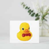 Badeente Quietschente Gummiente Postkarte (Stehend Vorderseite)