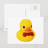 Badeente Quietschente Gummiente Postkarte (Vorne/Hinten)