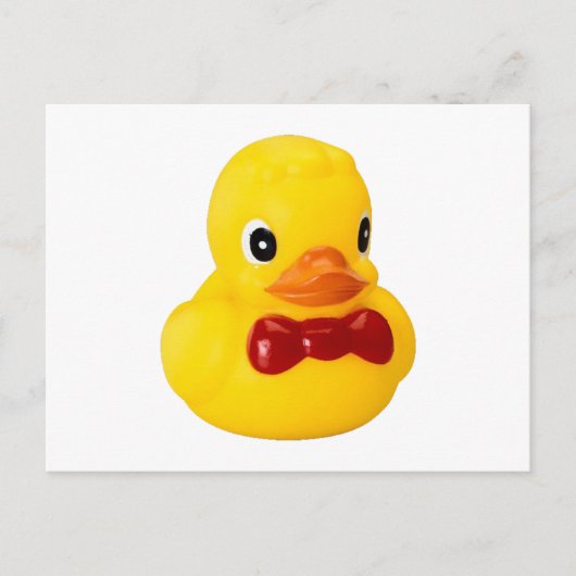 Badeente Quietschente Gummiente Postkarte (Vorderseite)