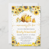 Badefarbe Sommerbeere und Sonnenblumen Babydusche Einladung (Vorderseite)