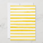 Badefarbe Sommerbeere und Sonnenblumen Babydusche Einladung (Rückseite)