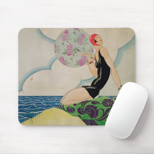 Badegast, c.1925 mousepad (Mit Mouse)