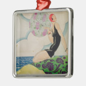 Badegast, c.1925 silbernes ornament (Links)