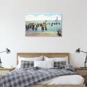 Badegäste am Strand Leinwanddruck (Insitu (Schlafzimmer))