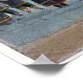 Badegäste am Strand Poster (Ecke)