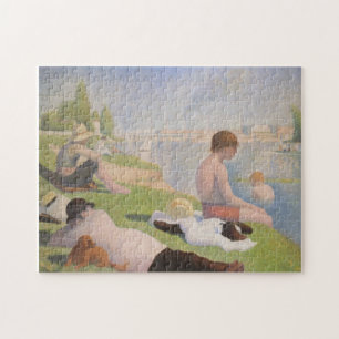 Badegäste bei Asnieres durch Georges Seurat Puzzle