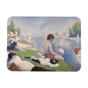 Badegäste Georges Pierre Seurat   bei Asni�res, Magnet