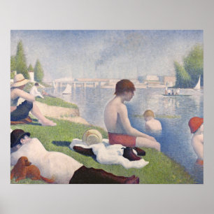 Badegäste Georges Pierre Seurat   bei Asni�res, Poster
