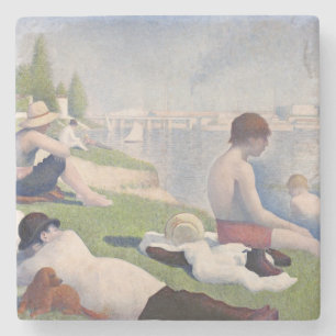 Badegäste Georges Pierre Seurat bei Asni�res, Steinuntersetzer