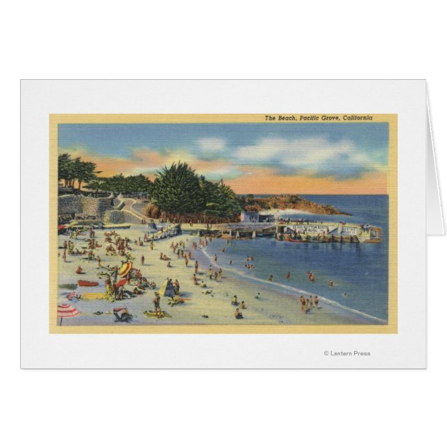 Badegäste und Badegäste am Strand (Vorderseite (Horizontal))