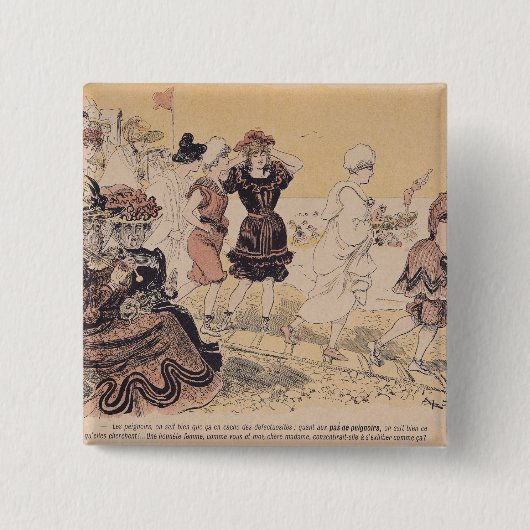 Badegäste, von L'Assiette Au Beurre Button (Vorderseite)