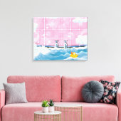 Badegelbe Ente Leinwanddruck (Insitu (Wohnzimmer))