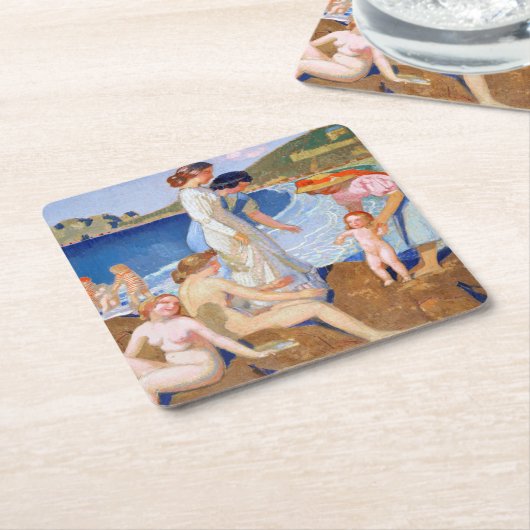 Badegewässer, Maurice Denis Rechteckiger Pappuntersetzer (angewinkelt)