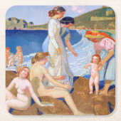 Badegewässer, Maurice Denis Rechteckiger Pappuntersetzer (Vorderseite)