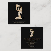 *~* Badegöttin mit Urner Wellness-Center Quadratische Visitenkarte (Vorne/Hinten)