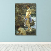 Badegruppe von 1914 leinwanddruck (Insitu (Holzboden))