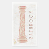 Badehandtuch aus Papier Serviette (Vorderseite)