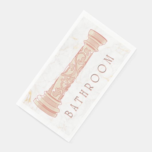 Badehandtuch aus Papier Serviette (Ecke)