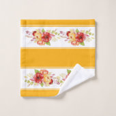 Badehandtuch im Blumenwasser Set (Waschlappen)