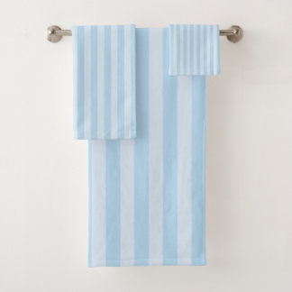 Badehandtuch mit blauen Streifen Badhandtuch Set