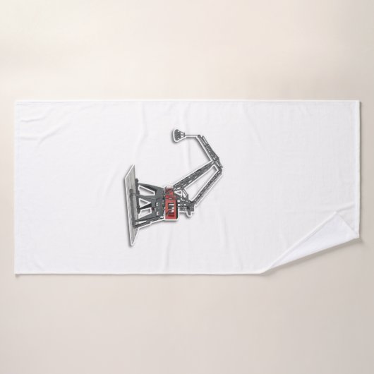 Badehandtuch mit Kran-Design (Badehandtuch)