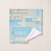 Badehandtuch-Set in den Küstentönen Blau-Braun Badhandtuch Set (Waschlappen)