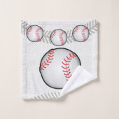 Badehandtuch-Sets Baseball Badhandtuch Set (Waschlappen)