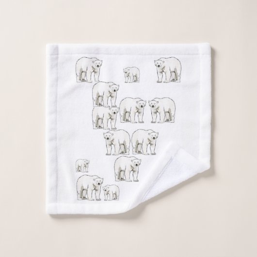 Badehandtuch-Sets Eisbär Badhandtuch Set (Waschlappen)