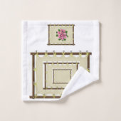 Badehandtuch-Sets floral Badhandtuch Set (Waschlappen)
