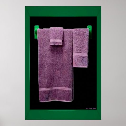 Badehandtücher drucken poster (Vorne)