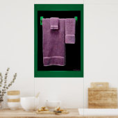 Badehandtücher drucken poster (Küche)