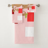 Badehandtücher-Sets Valentinstag, Affe Badhandtuch Set (Insitu)