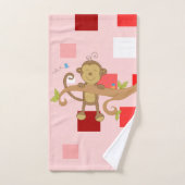 Badehandtücher-Sets Valentinstag, Affe Badhandtuch Set (Handtuch)