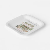 Badehaube Babydusche Papiertüte Pappteller (Gewinkelt)