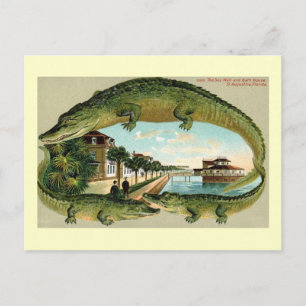 Badehaus, St. Augustine, Florida Vintage Postkarte