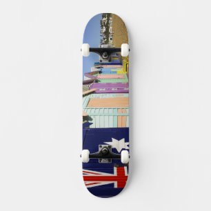 Badehäuschen, Middle Brighton Beach, Hafen Skateboard