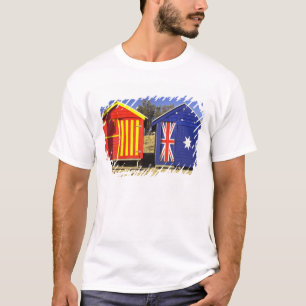 Badehäuschen, Middle Brighton Beach, Port 2 T-Shirt