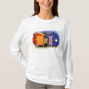 Badehäuschen, Middle Brighton Beach, Port 2 T-Shirt